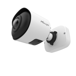 Milesight - MS-C8165-PA/W, AI 180° Panoramic Mini Bullet Network Camera in WHITE: 8MP, 4K