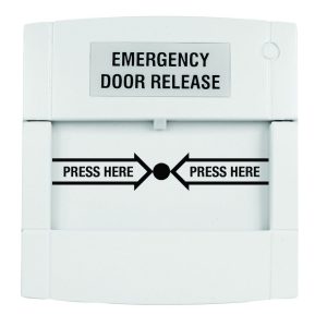 Emergency Break Glass Switch - White Resettable