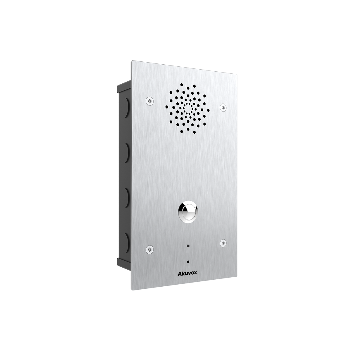 AKUVOX - Vandal resistant SIP call station with video, 3MP Camera, Flush Mount