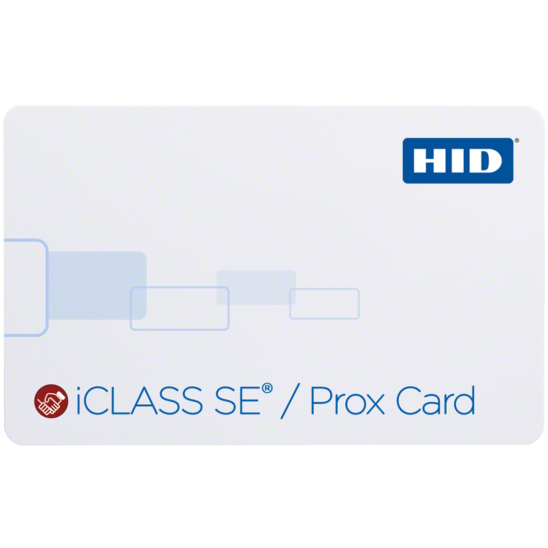 HID 3100 Combo Card - iCLASS SE (13.56MHz) 2k and Prox (125kHz) - ISO (PVC)