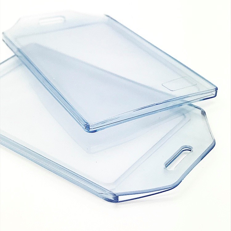 Clear Vinyl Vertical Card Holder