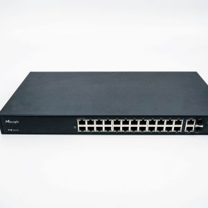 Milesight 24 Port PoE Switch, Max: 400W, Single Port: 30W