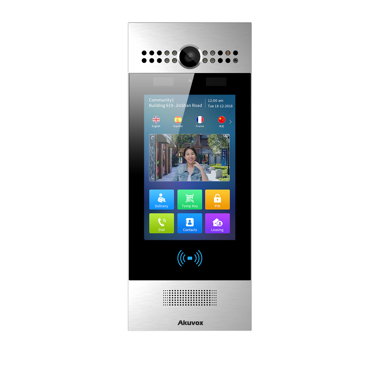 AKUVOX - SIP Android Door Phone with LTE Module, FDD-LTE Bands: B1, B3, B7, B8, B20, B28A